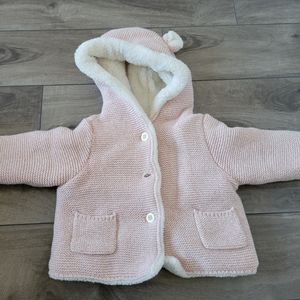 Baby Sherpa-Lined Bear Sweater